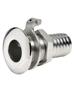 Scarico a mare Inox 316 con portagomma