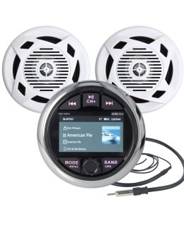 Radio nautica Marine tech MS-50RV con casse e antenna 