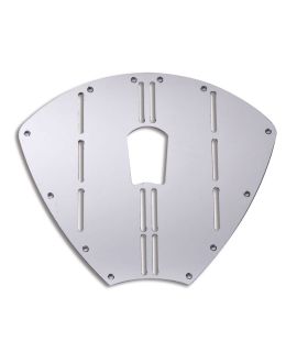 Piastra di protezione della prua in Acciaio Inox mm 320x279 con foro
