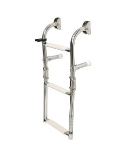Scaletta Inox Barca Pieghevole 3 Gradini Larghezza cm 26
