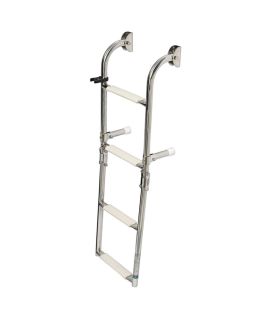 Scaletta Inox Barca Pieghevole 4 Gradini Larghezza cm 26