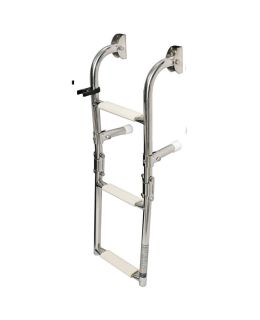 Scaletta Inox Barca Pieghevole 3 Gradini Larghezza cm 22 
