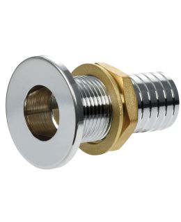 Scarico a mare in ottone cromato Bordo a filo 