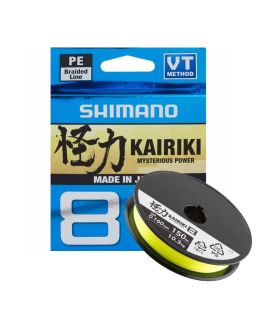 Trecciato per la pesca Shimano Kairiki 8 Metri 300 Giallo