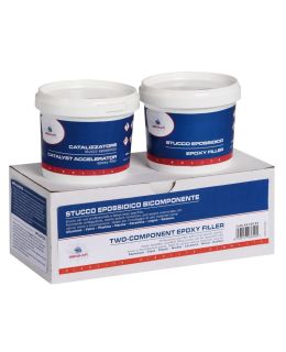 Stucco Epossidico Nautico Bicomponente Spatolabile 800 Grammi