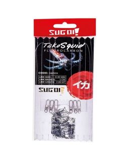Montatura Sugoi Tako Squid fluoro carbon mm Ø 0,30 per totanare