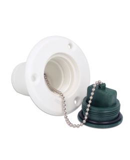 Tappo imbarco CE in nylon per Benzina per tubo Ø 38mm VERDE