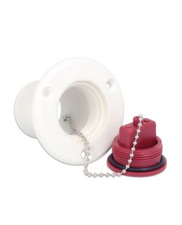 Tappo imbarco CE in nylon per Diesel per tubo Ø 50mm ROSSO