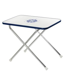 Tavolo Per Barca Pieghevole in Alluminio cm 60x40 Altezza cm 51 