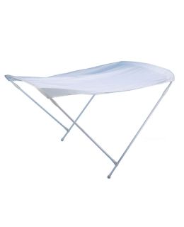 Tendalina barca due archi in alluminio Bianco con telo Bianco