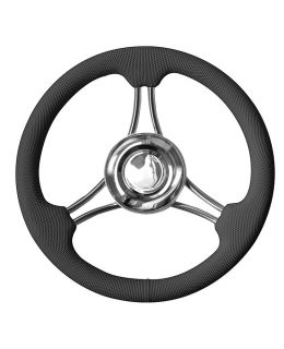 Volante Nautico Corona  Ø mm 350mm  NERO