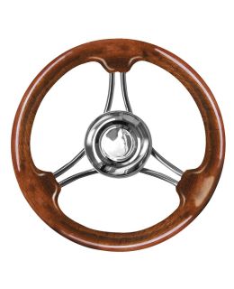 Volante Nautico Corona  Ø mm 350mm  MOGANO