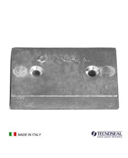 Piastra in zinco Anodo per Flaps mm 110x67x20h