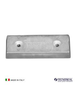 Piastra in zinco Anodo per Flaps mm 130x50x17h