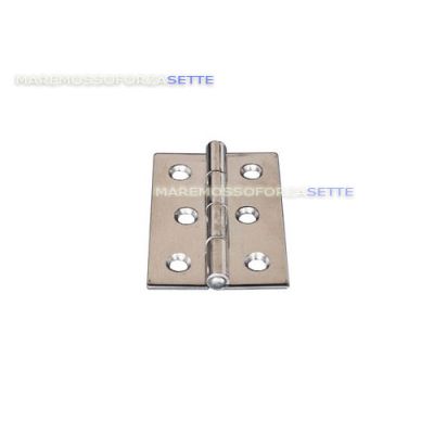 Cerniera inox rettangolare mm 75x50