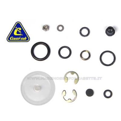 Kit ricambi per secondi stadi erogatore Cressi Sub Ellipse titanium/octopus