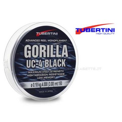Monofilo Tubertini Gorilla Uc-4 Black 0,25mm 1000mt