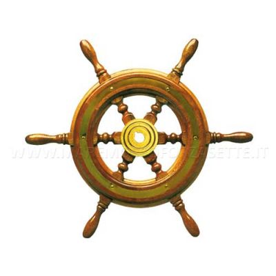 Ruota timone stile classico in legno Ø 49cm