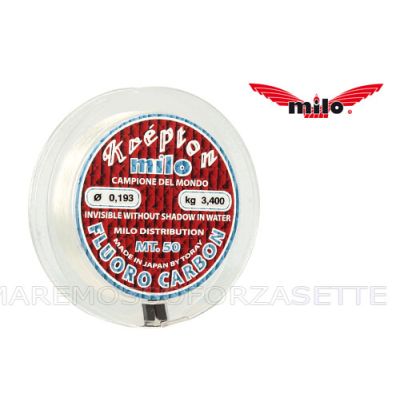 MONOFILO FLUOROCARBON MILO KREPTON 0,26 mm 5,17 Kg METRI 50