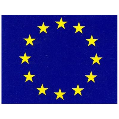 Bandiera europa in poliestere 20x30