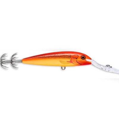 Totanara Rapala Deep Squid 9 Cm Color GFR Gold Fluorescent Red