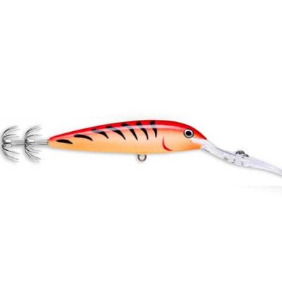 Totanara Rapala Deep Squid 9 Cm Color GRT Glow Red Tiger