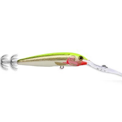 Totanara Rapala Deep Squid 9 Cm Color SFC Silver Fluorescent Chartreuse