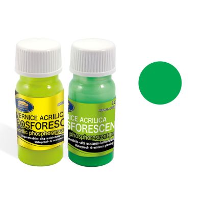 Flacone vernice fosforescente 10 ml colore verde