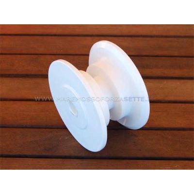 Puleggia di ricambio in nylon 88mm per musone barca
