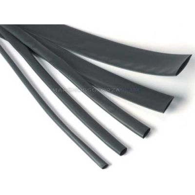 Guaina tubolare termo restringente mm  6,40 lunghezza 1 mt