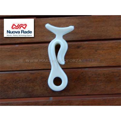 Clip porta parabordo per battagliole in cavo 6/7 mm