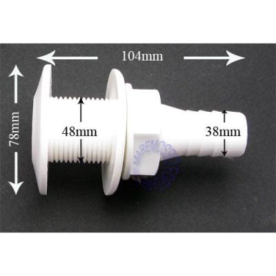 Scarico a Mare in Pvc Portagomma 38 mm