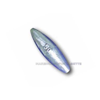 Piombo Siluro Con Foro Passante  50gr