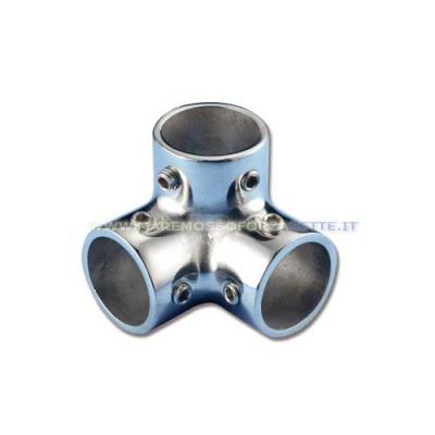 Raccordo angolare 3 vie battagliola pulpiti 22mm