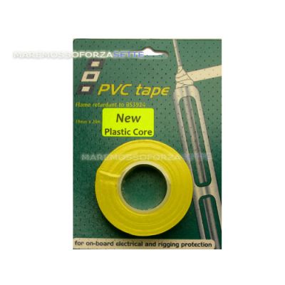 Nastro isolante in pvc GIALLO mm 19 metri 20