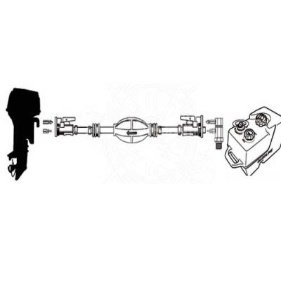 Tubazione per serbatoio carburante  Yamaha - Mercury