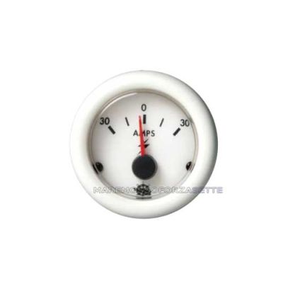 Strumento amperometro bianco Guardian 0-30 amps
