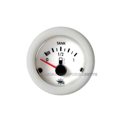 Strumento livello carburante bianco 10-180 ohm Guardian