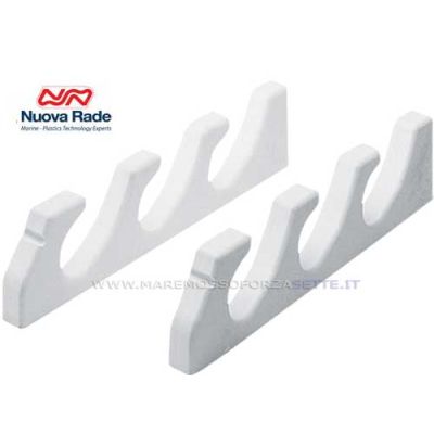 Portacanna da barca per 3 canne fissaggio a murata