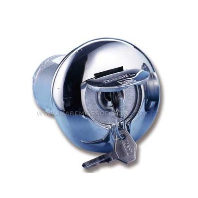 Tappo inox con chiave Diesel per imbarco carburante