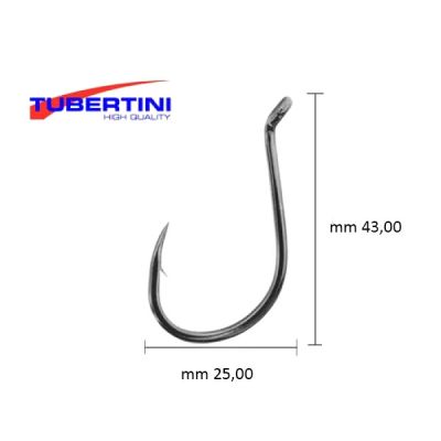 Ami Tubertini Serie 5590 Black Chrome Misura 6/0 Busta 4 Pezzi