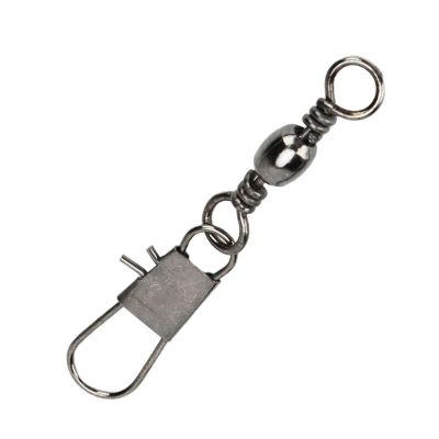 Girelle con moschettone tondo nichelata  2 - 52mm