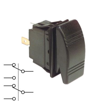Interruttore Marino IP67 20A ON-OFF-ON Doppio Deviatore senza Led