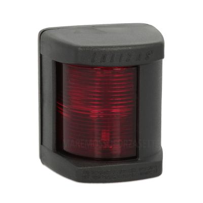 Luce di via Classic rossa 112° in ABS nero