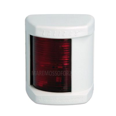 Luce di via Classic rossa 112° in ABS bianco