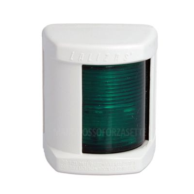 Luce di via Classic verde 112° in ABS bianco