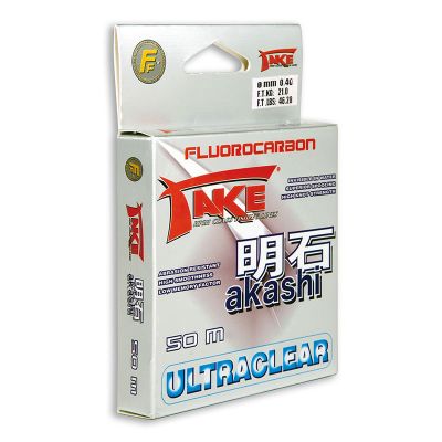 Monofilo fluorocarbon Akashi  50mt 0,12mm test 2,5 kg
