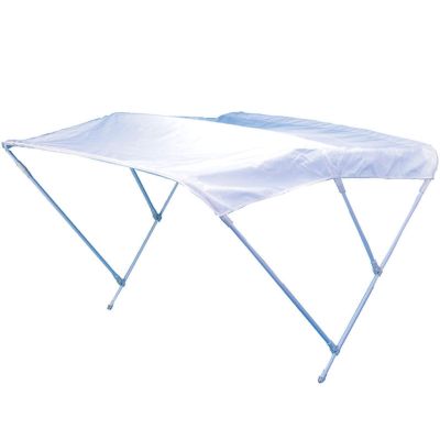 Tendalino barca tre archi in alluminio bianco/bianco larg.170