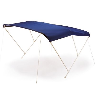 Tendalino tre archi larg.cm 170 alluminio bianco Telo Blu