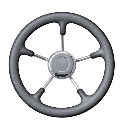 Volante Nautico Per Barca Inox Rivestito Ø mm 350mm GRIGIO